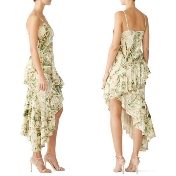 Hemant & Nandita Emerald Velvet Lurex Dress - Picture 6 of 10